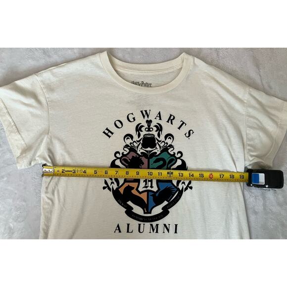 Harry Potter Hogwarts Alumni Womens T-Shirt 2XL Plus Crest Goth Wizard Gothic - Picture 6 of 6